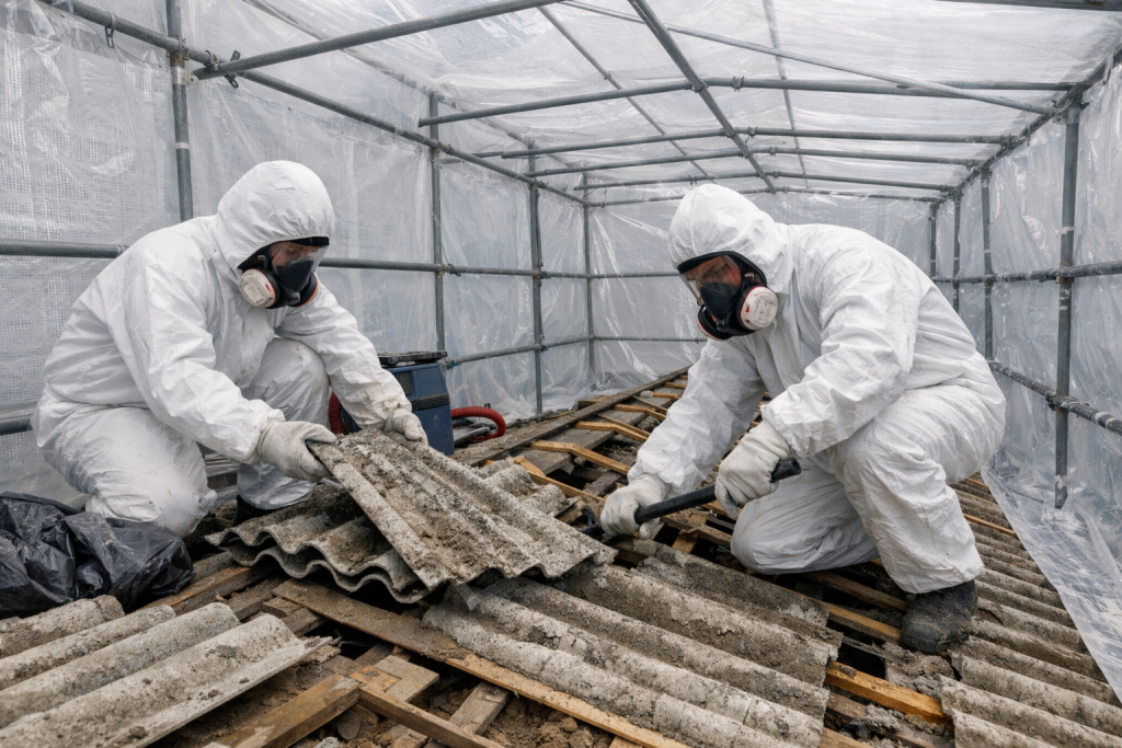 Udskiftning af asbesttag. Udskiftning af et asbesttag er en vigtig opgave, der kræver både erfaring, viden og korrekt håndtering. Hos Lokale Håndværkere ApS